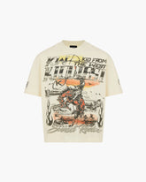 SUNSET RODEO T-SHIRT - VINTAGE WHITE KID FROM THE WEST